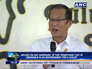 PNoy unsure on same-same marriage
