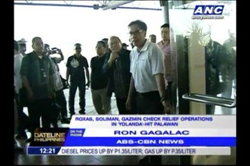 3 Cabinet men check relief ops in Yolanda-hit Palawan