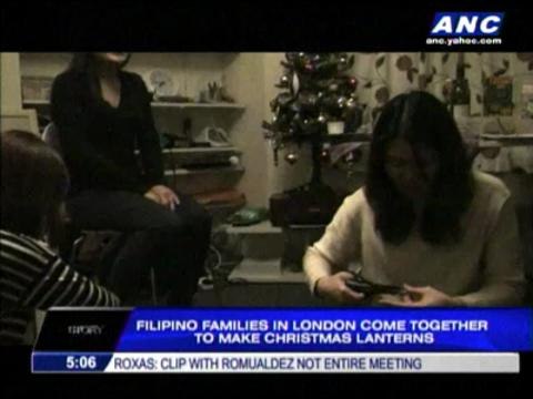 Pinoys in London make 'parol' for Yolanda survivors