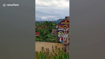 Catastrophic moment air ambulance crashes in the Philippines killing all nine on board