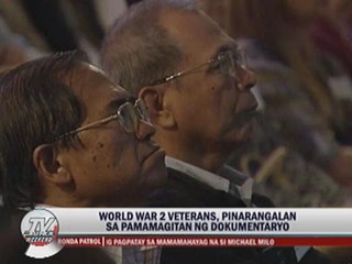 Documentary shows sacrifices of Pinoy WW2 vets