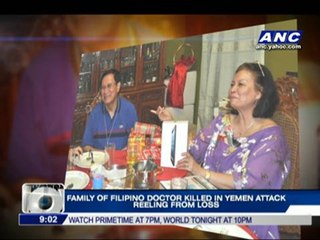 Family of Pinoy doctor killed in Yemen reeling from loss