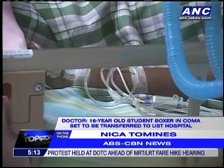 Comatose boxing student to be brought to UST