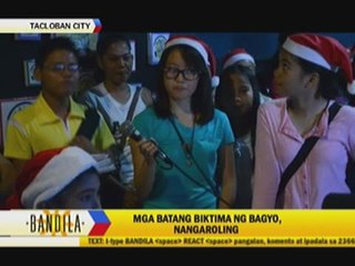 Tacloban children sing Christmas carols