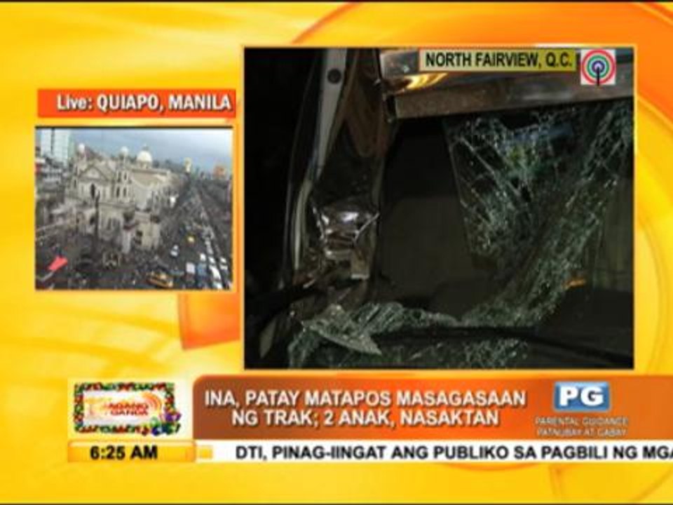 Mom dies, kids hurt in QC road mishap