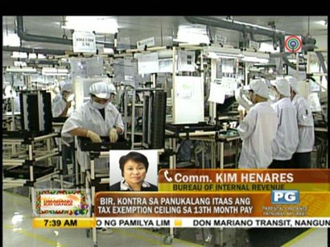 Punto por Punto: BIR, kontra sa panukalang itaas ang tax exemption ceiling sa 13th month pay