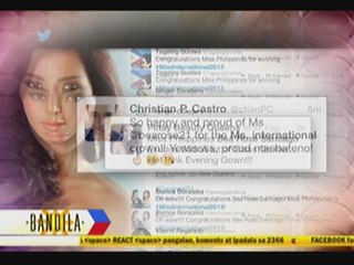 Netizens congratulate Miss International Bea Santia