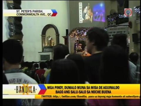 Pinoys attend Misa de Aguinaldo