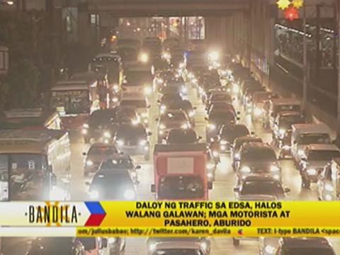 MMDA expects EDSA traffic to worsen as Christmas nears