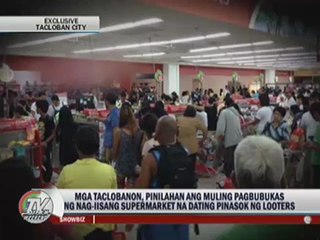 'Yolanda' survivors flock to lone supermarket