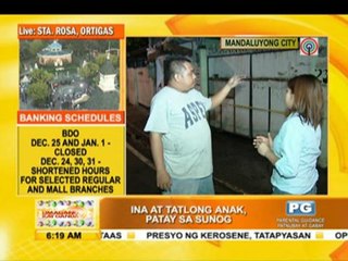 Mom, 3 kids die in Mandaluyong fire