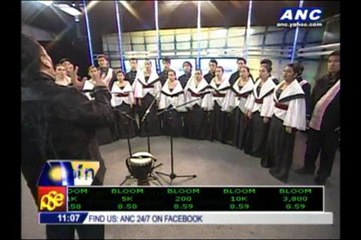 Letran Calamba choir sings 'The Prayer'