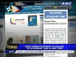 DOST aims to give 'Filipino time' a new meaning