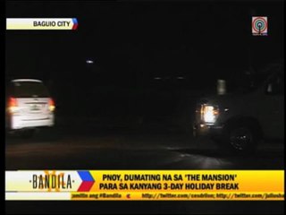 PNoy in Baguio for holiday rest