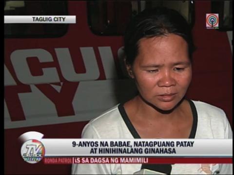 9-year-old girl found dead in Taguig