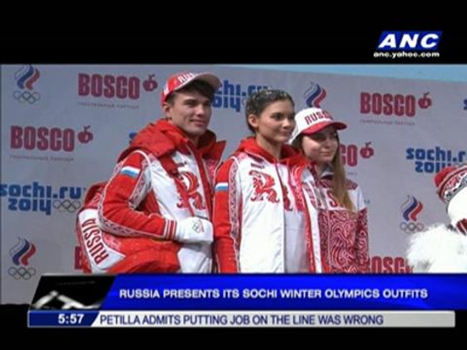 Russia presents its Sochi Winter Olympics outfits