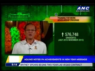 Aquino notes PH achievements in New Year message