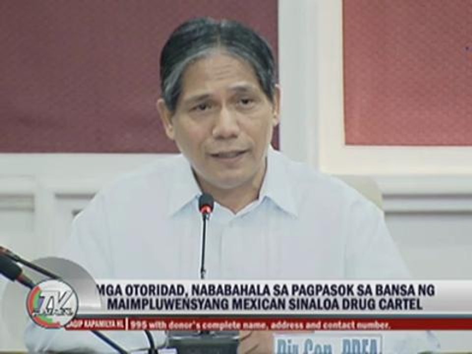 Mexican Sinaloa drug cartel now in PH, police say