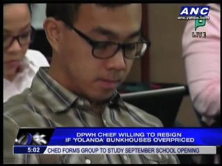 Singson puts job on the line over bunkhouses