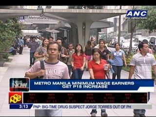 Metro Manila minimum wage earners get P15 increase