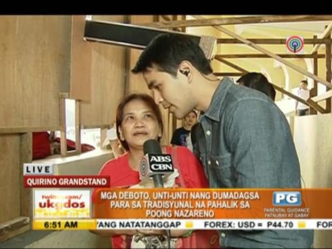 Nazarene devotees start arriving at Quirino Grandstand