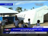 Students back to school in typhoon-Leyte, Samar