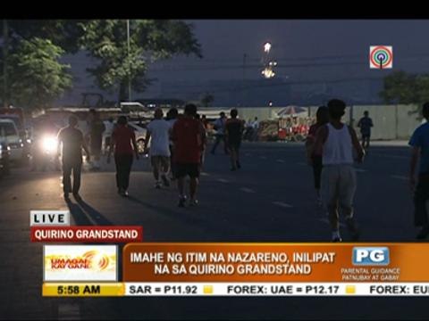 Black Nazarene image brought to Quirino Grandstand