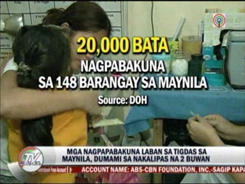 DOH fears possible shortage of anti-measles vaccines