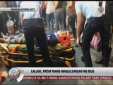 Man lies under bus in EDSA, gets crushed