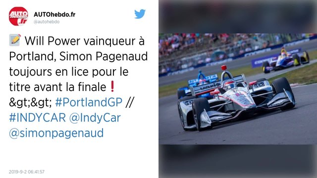 IndyCar : Will Power s’impose à Portland, Josef Newgarden se rapproche du titre