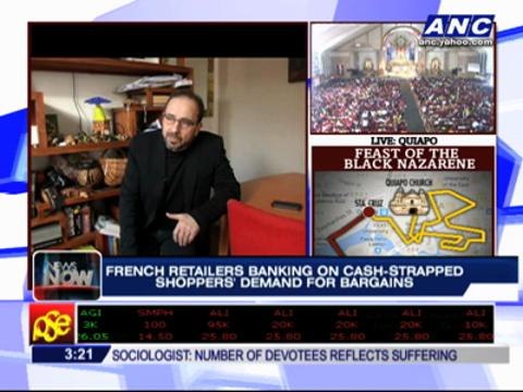 Underwear-clad shoppers seek bargains in Paris shop