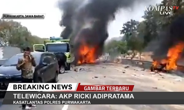 [Update] Kecelakaan Beruntun 21 Mobil di Tol Cipularang