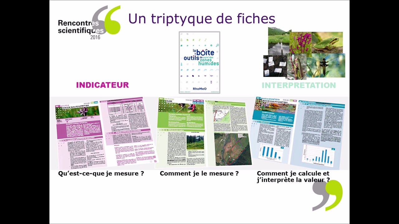 Rencontres scientifiques 2016 : Évaluation fonctionnelle des zones humides avec RhoMéo - Stéphanie Hudin