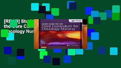 [READ] Study Guide for the Core Curriculum for Oncology Nursing
