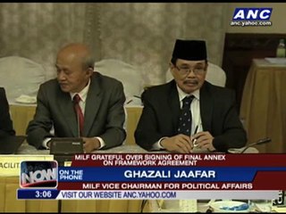 MILF thankful after signing of final annex