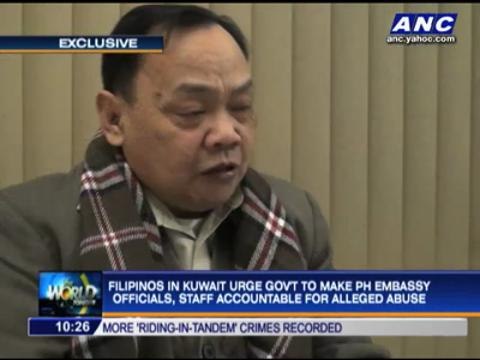 OFWs want raps filed vs Kuwait embassy execs