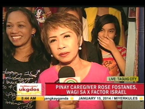 Kin of Pinay 'X Factor Israel' winner rejoice