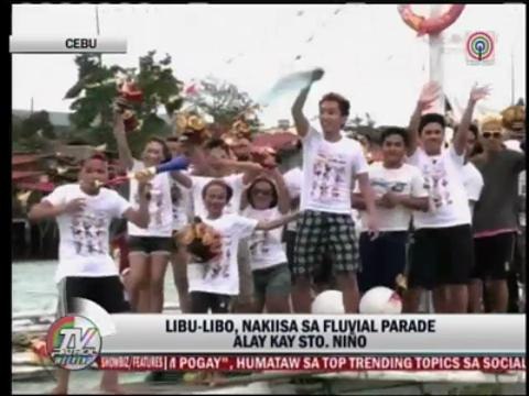 Sinulog fluvial parade attracts thousands