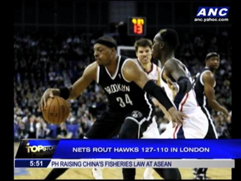 Nets rout Hawks in London