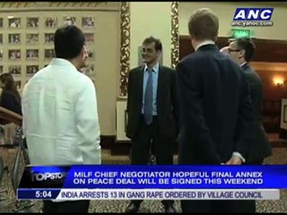 GPH, MILF peace panels closing in on normalization annex