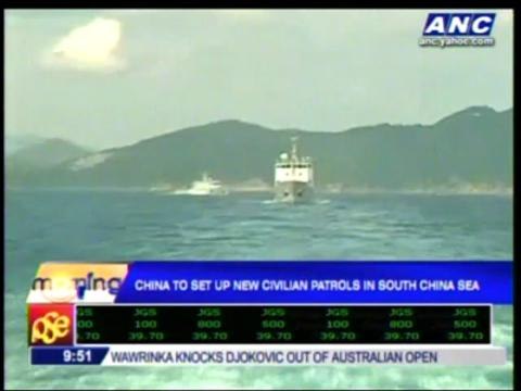 China sets up new patrols in disputed waters