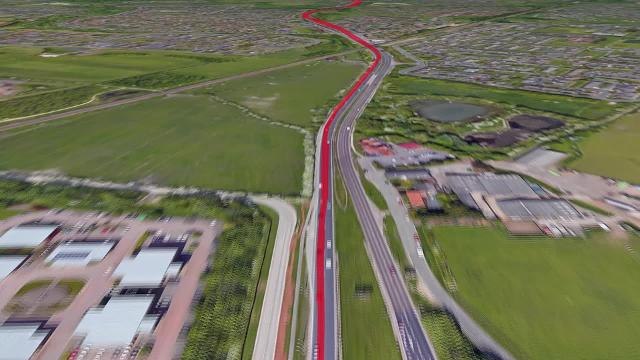 20190901 Great North Run Route