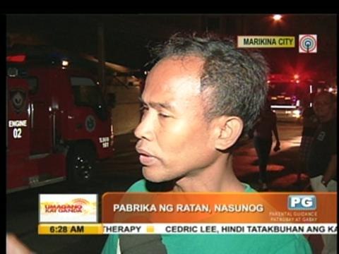 Fire razes rattan furniture factory in Marikina