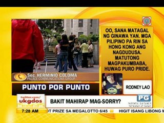 Punto por Punto: Bakit mahirap mag-sorry?