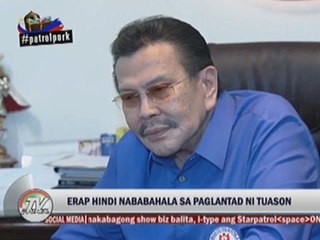 Erap downplays Tuason links and revelations