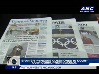 Spanish princess questioned over corruption scandal