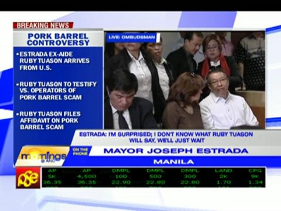 With Ruby out, Erap not afraid for son Jinggoy