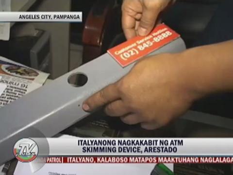 Italian nabbed for ATM card duplication