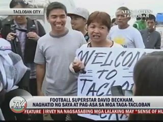 Beckham brings hope to 'Yolanda' survivors