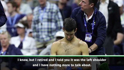 Of course it hurts' - Djokovic on retirement